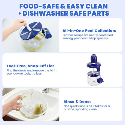 Automatic Fruit Peeling Machine-Electric Fruit Peeler for Green Grape Peeler & Cherry Tomato Skin Removal,Compact Fruit Peeler for Small Round Fruits,Smart Kitchen Tool for Home Chefs, Jam Making